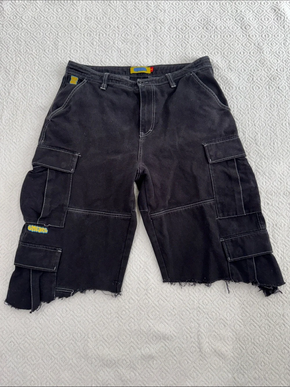 Empyre Black Cargo Men’s Shorts with Utility Pockets Sz 34